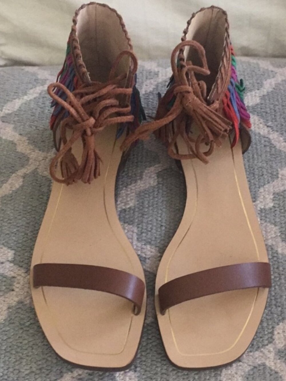 NIB Zara Multicolored Sandals Size 37